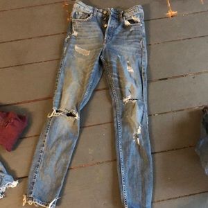 Jeans high waist destroyed/vintage jeans